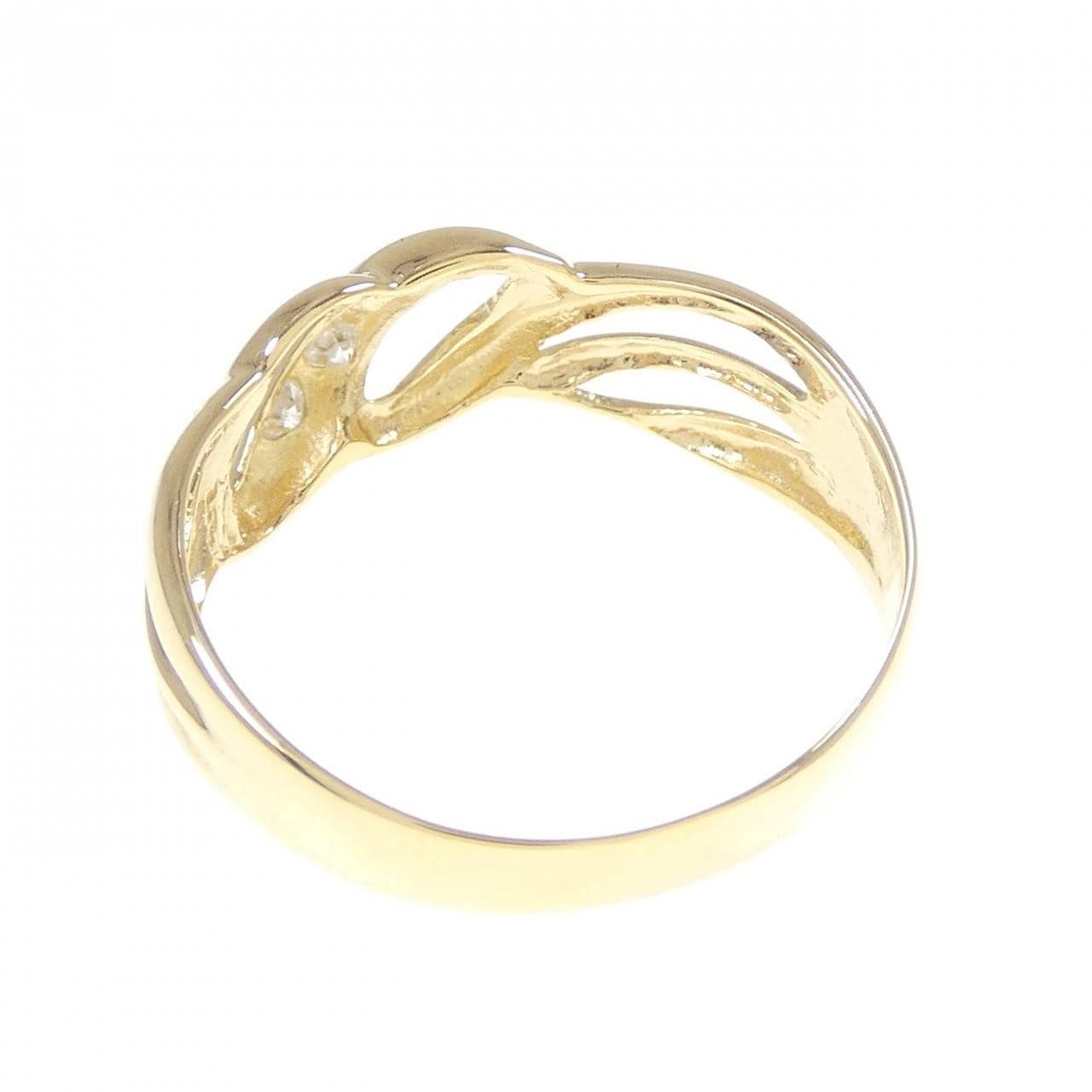 K18YG ダイヤモンド リング 0.06CT