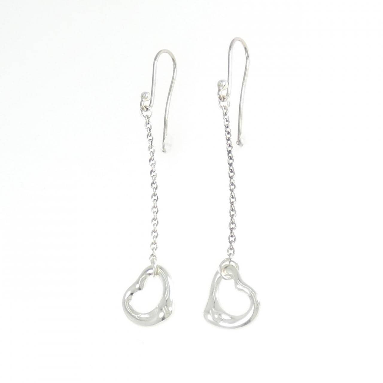 ティファニー オープンハート ドロップ ピアス