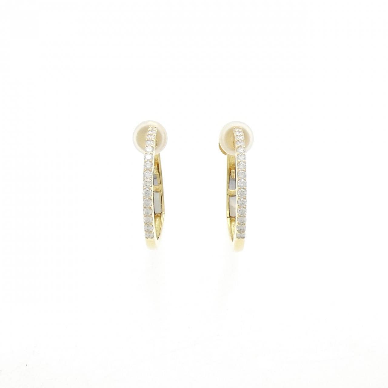K18YG钻石耳夹0.30CT