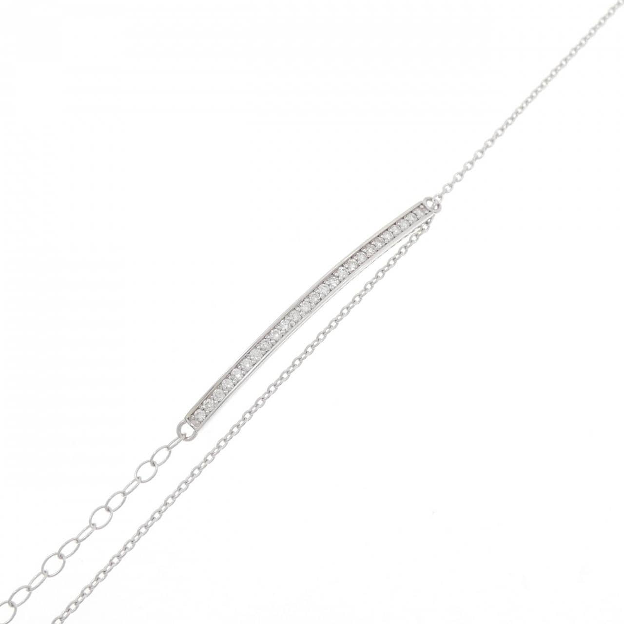 K18WG ダイヤモンド ブレスレット 0.30CT