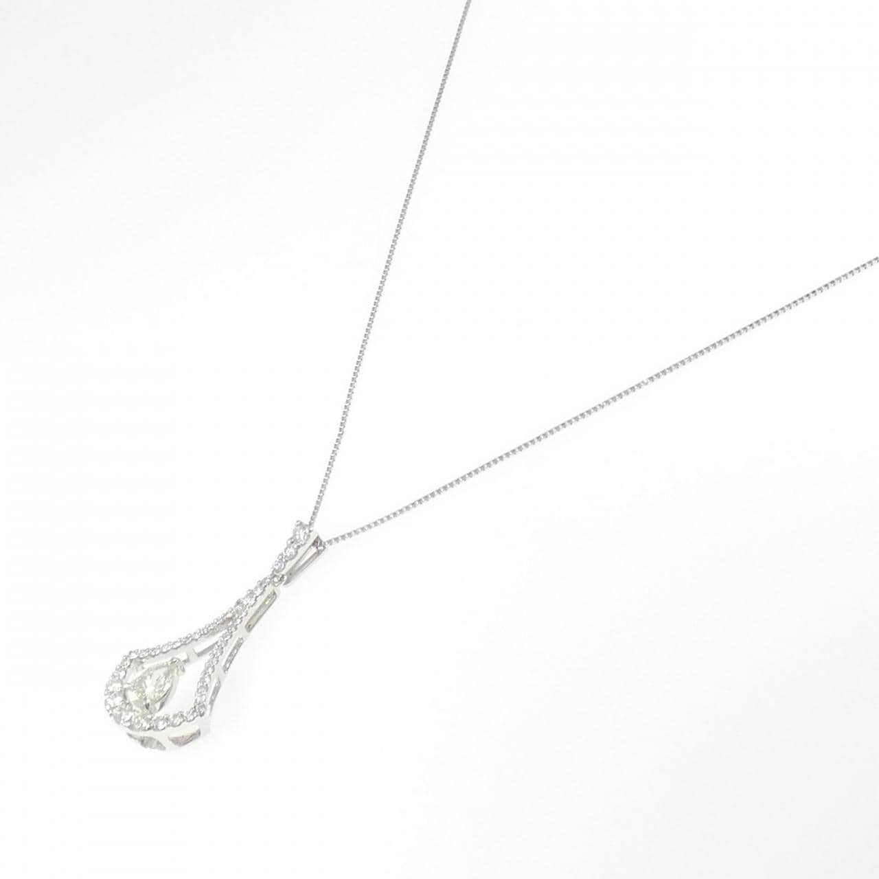 K18WG ダイヤモンド ネックレス 0.758CT