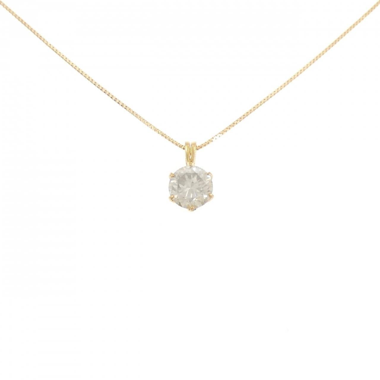K24YG/K18YG ダイヤモンド ネックレス 1.2CT