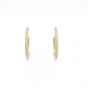 18KYG/K18YG ダイヤモンド ピアス 1.36CT