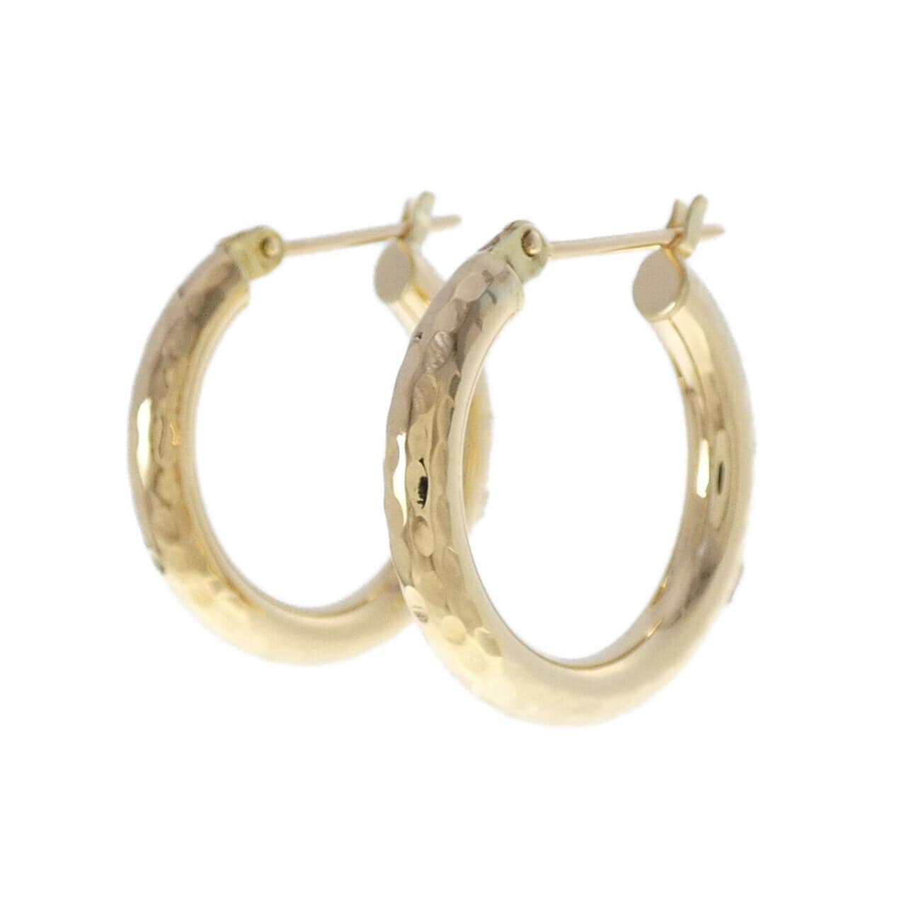 K18YG フープ ピアス