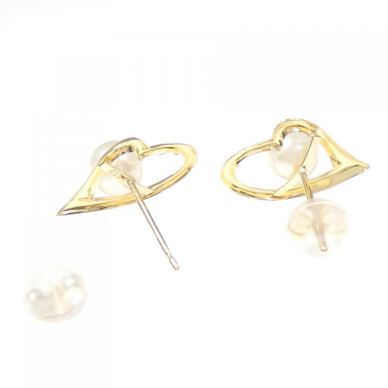 18K黃金Akoya珍珠耳環，4.9毫米