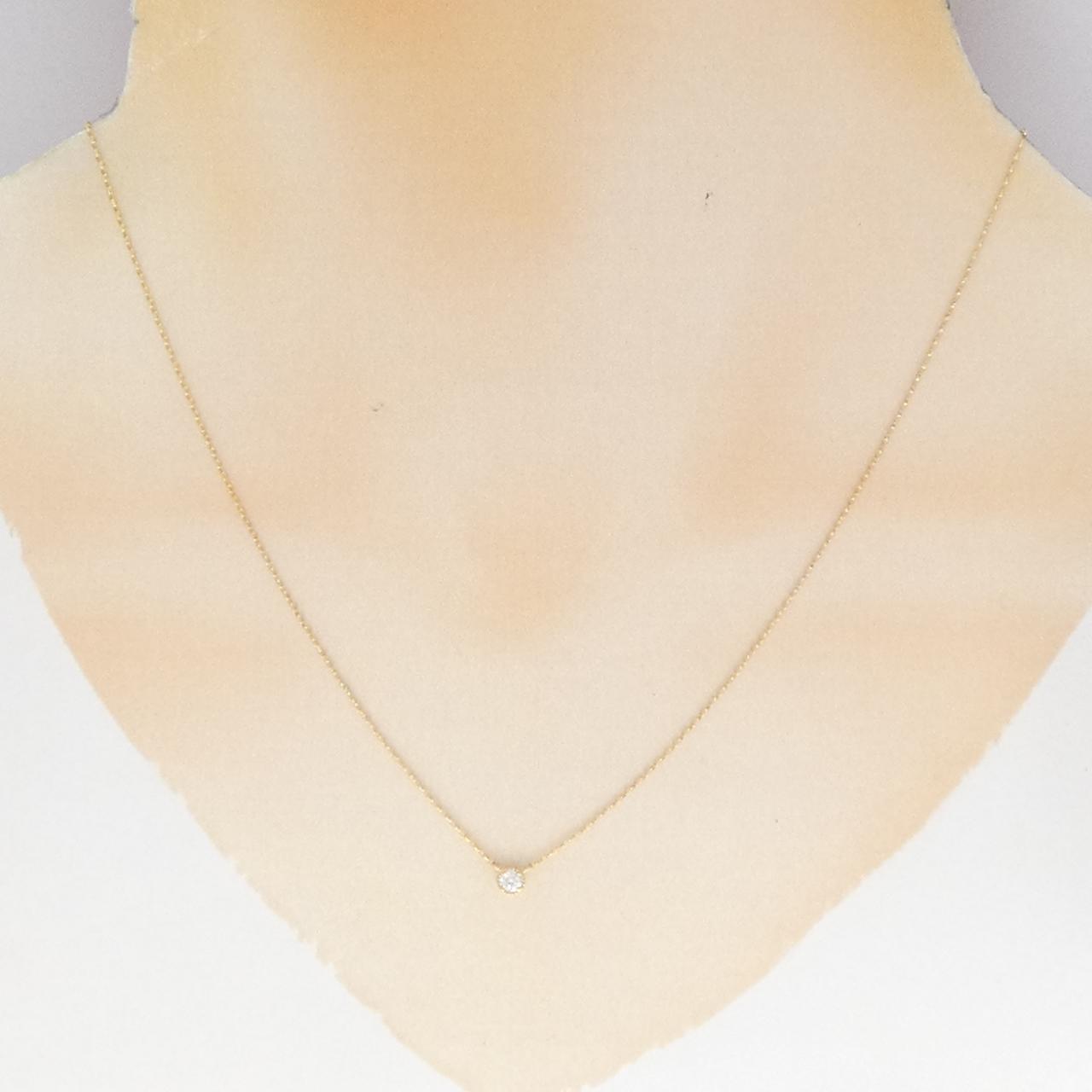 K18YG ダイヤモンド ネックレス 0.08CT