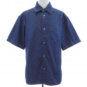 ルイヴィトン LOUIS VUITTON リフレクティブ ナノグラム シャンブレー ショートスリーブシャツ HVS77WMKE S／Sシャツ