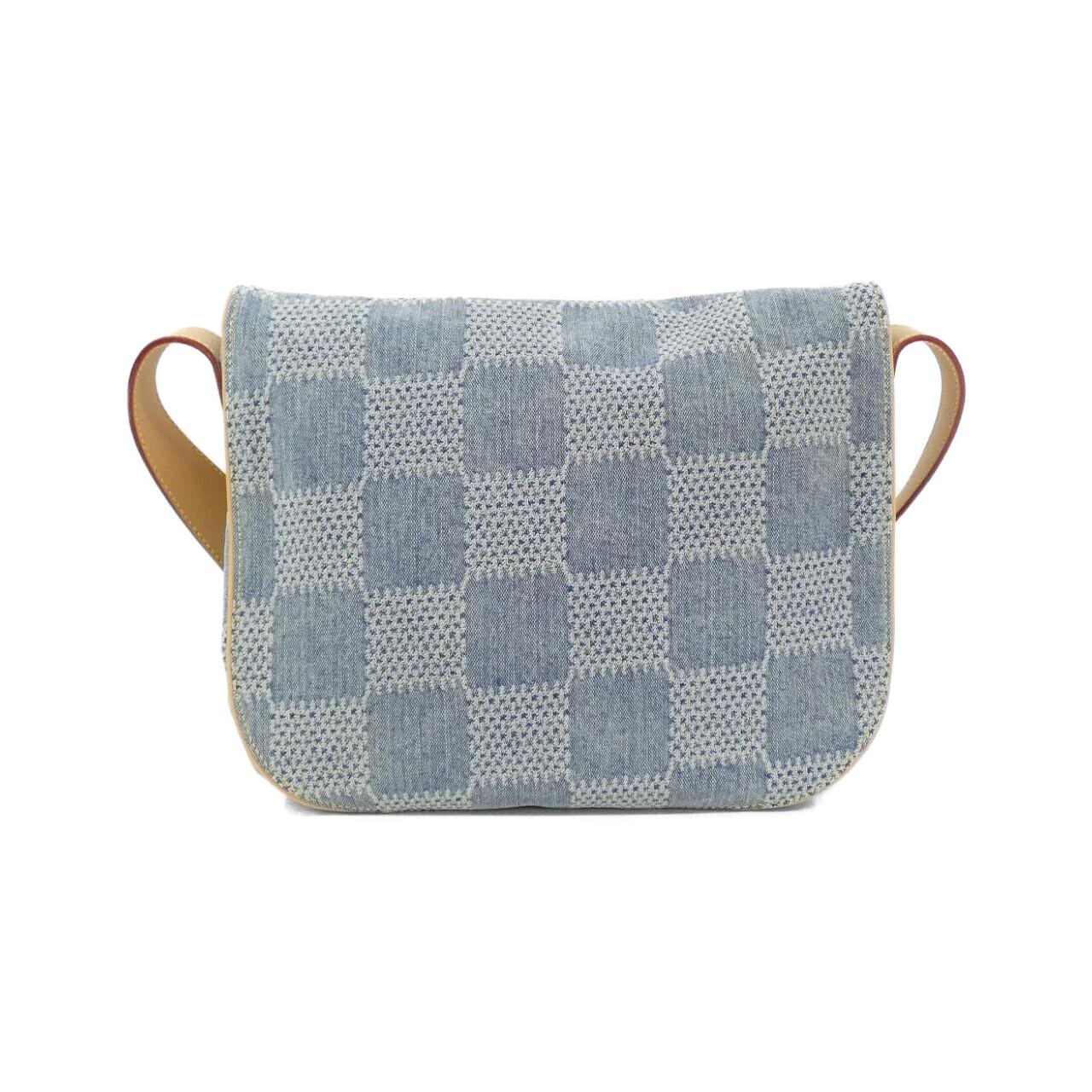 LOUIS VUITTON Damier Denim 3D Montsouris 郵差包 2024PF N40743 單肩包