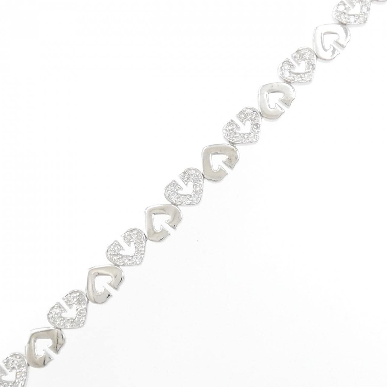 K18WG Diamond bracelet 0.88CT