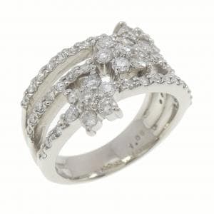 PT フラワー ダイヤモンド リング 1.05CT