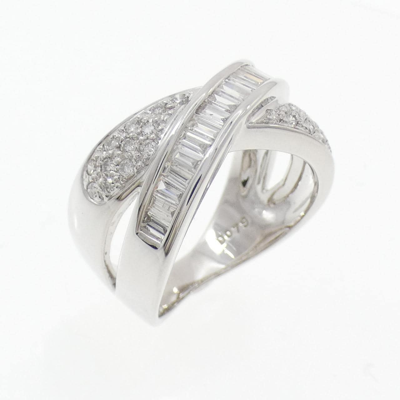 K18WG ダイヤモンド リング 0.79CT