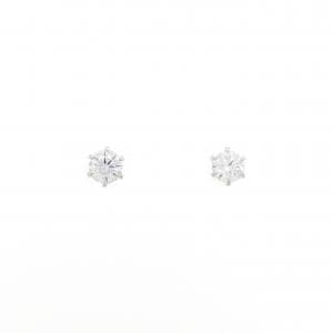 【リメイク】PT/ST ダイヤモンド ピアス 0.220CT 0.226CT E SI1 3EXT H&C
