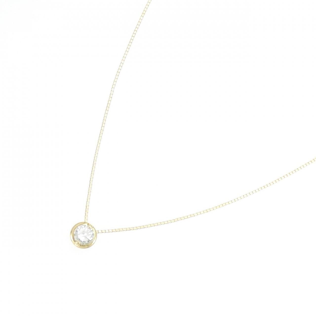 K18YG ソリティア ダイヤモンド ネックレス 0.348CT