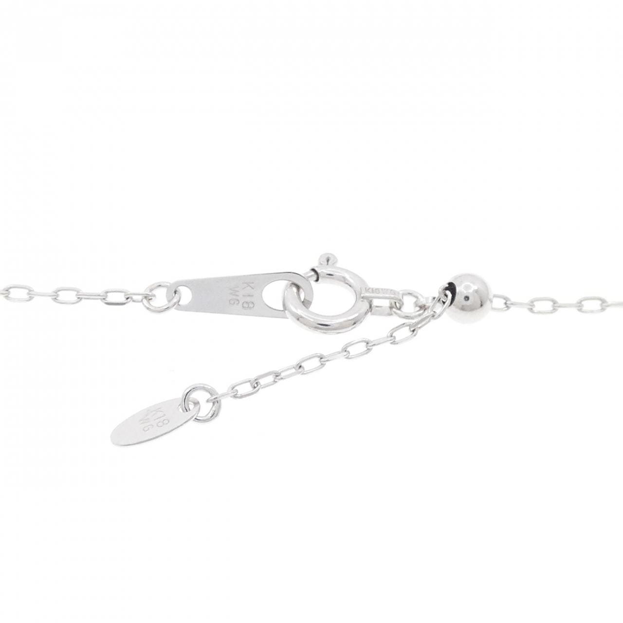 K18WG ダイヤモンド ネックレス 0.20CT