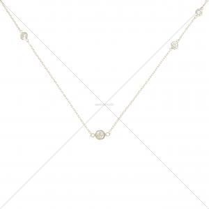 【リメイク】K10YG ダイヤモンド ネックレス 1.00CT
