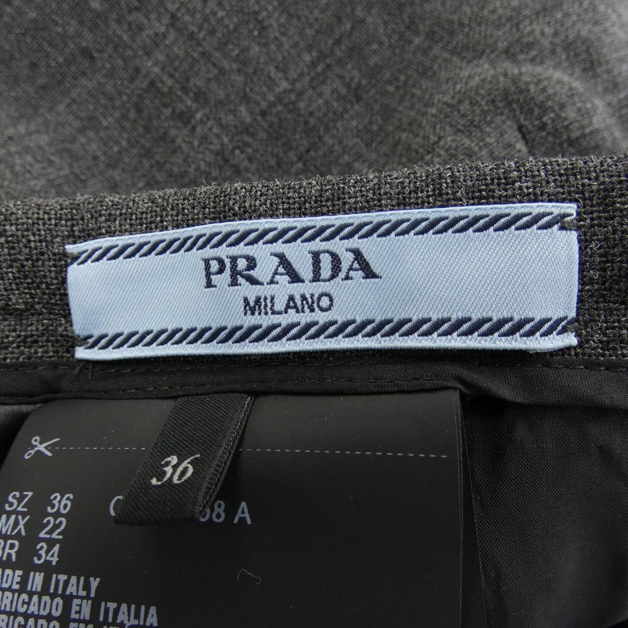 プラダ PRADA プリーツ ラッシュステッチ P147ZE SOOO 17N1 スカート