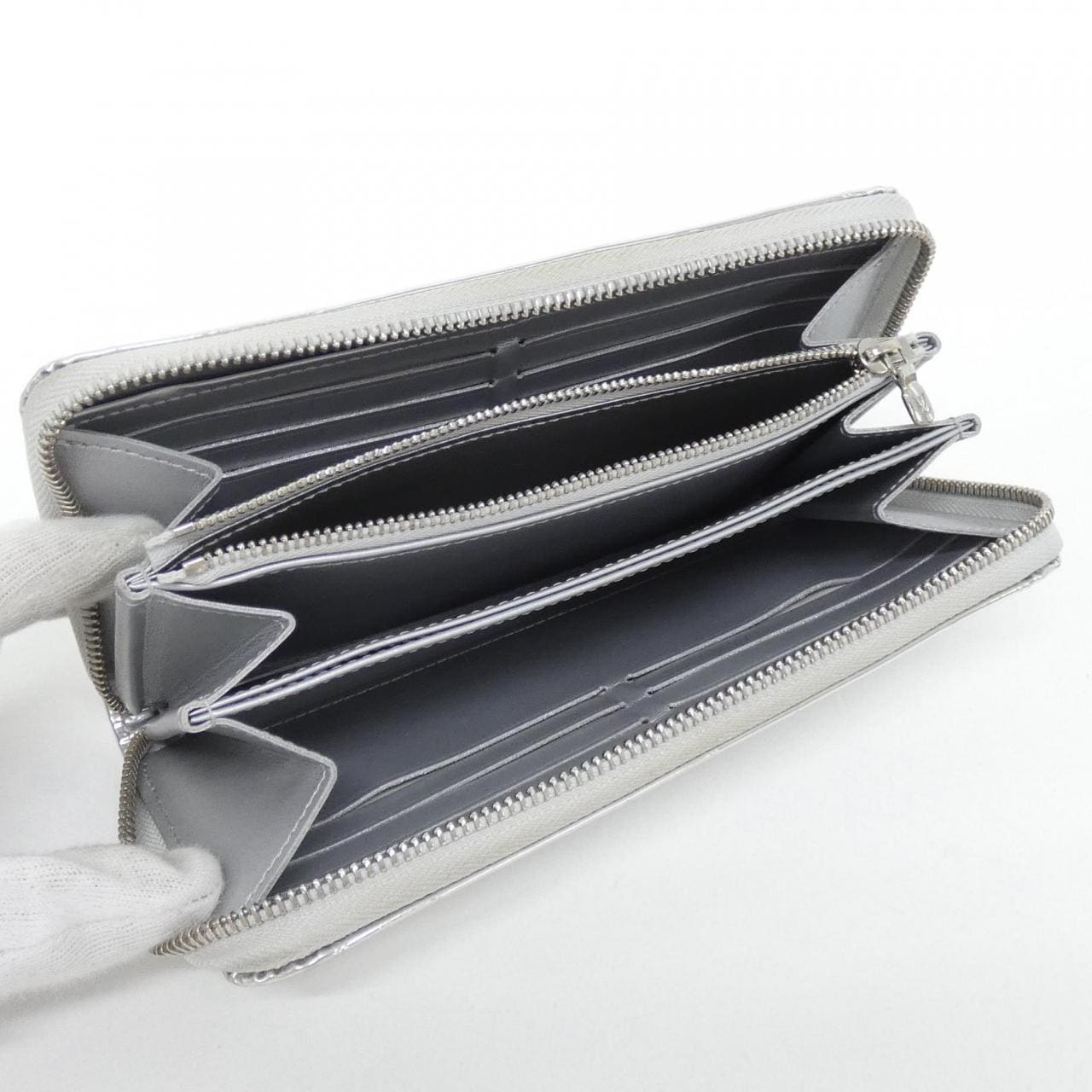 ルイヴィトン モノグラム ミロワール(LVスノー) ジッピー ウォレット M83543 財布