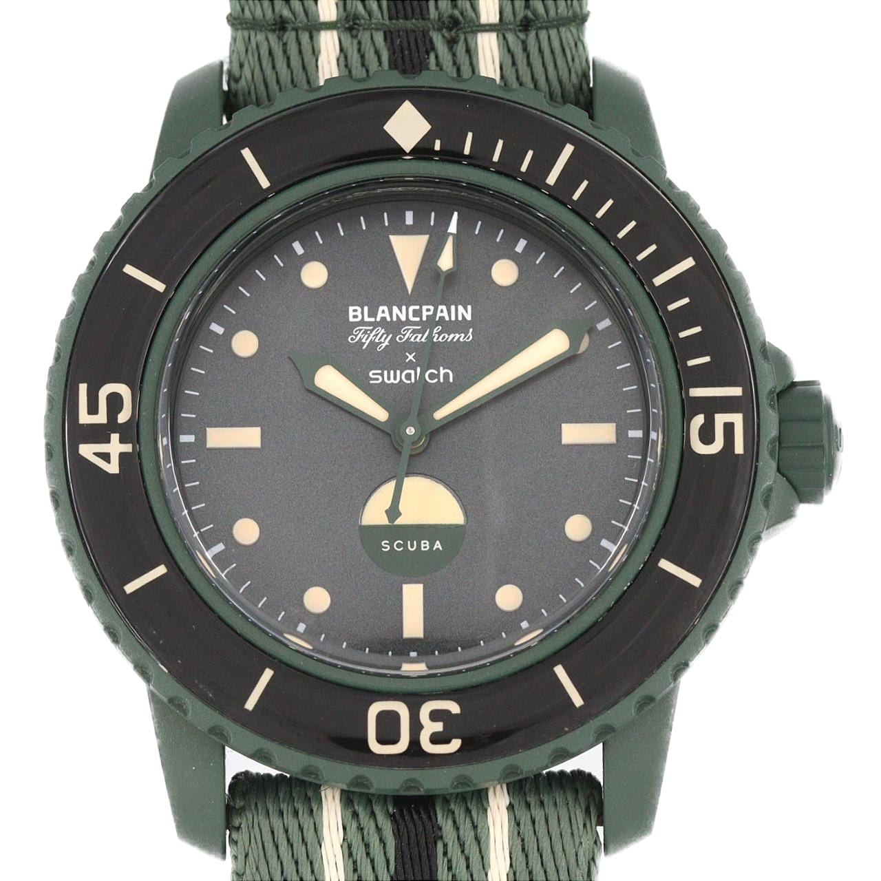 スウォッチ スウォッチ×ブランパン･フィフティファゾムス グリーンアビス S035G100 その他 自動巻