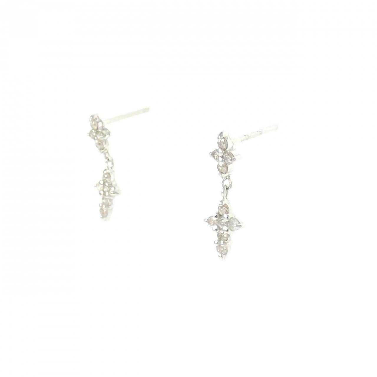 PT900 ダイヤモンド ピアス 0.2CT