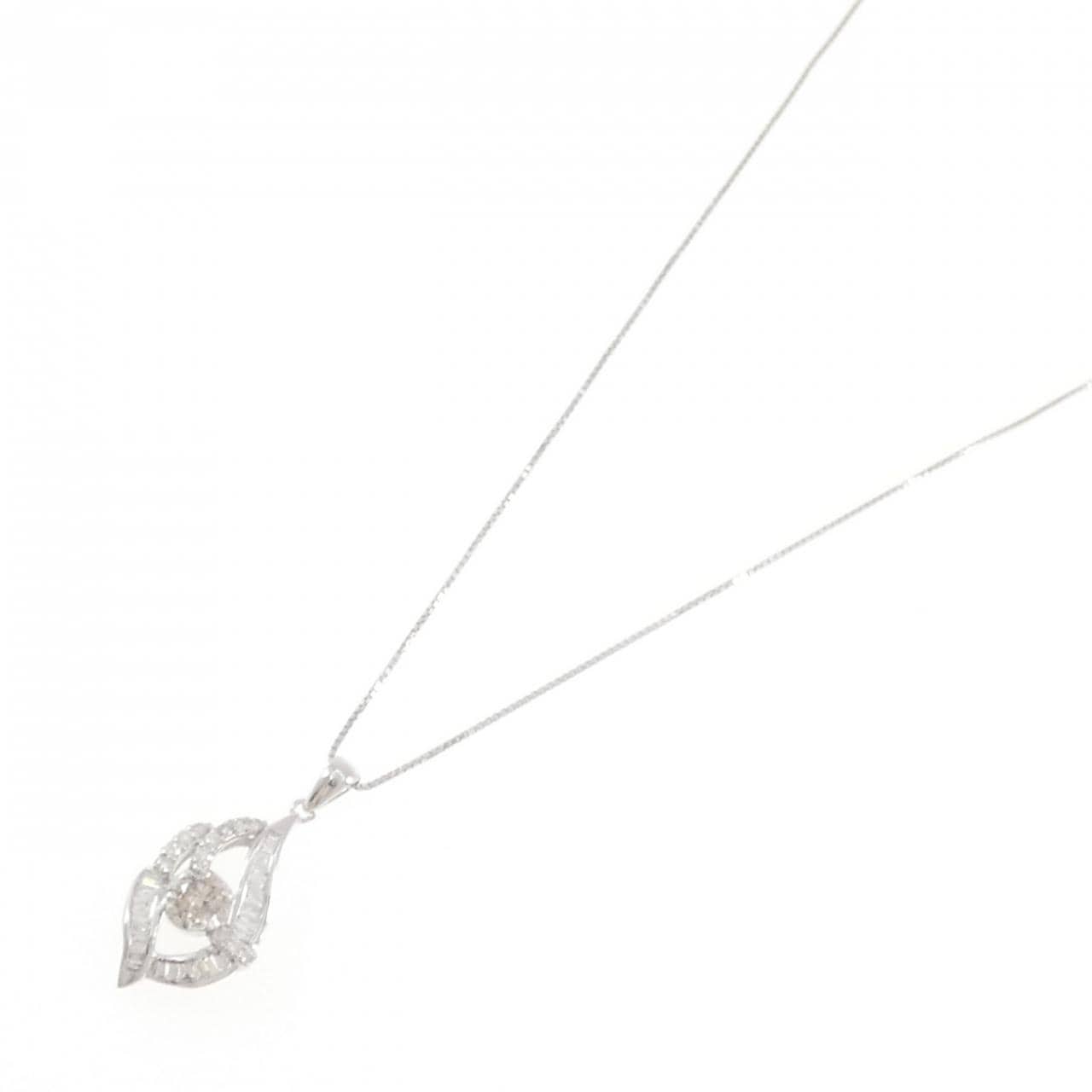K14WG ダイヤモンド ネックレス 0.30CT
