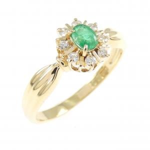 K18YG エメラルド リング 0.17CT