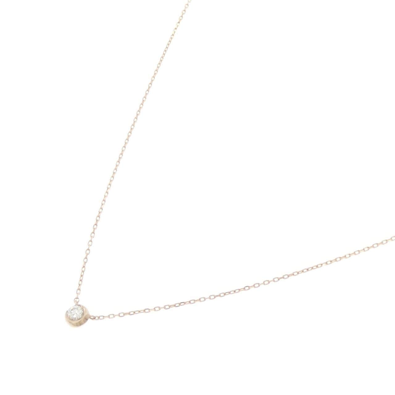 スタージュエリー ムーンセッティング ネックレス 0.04CT