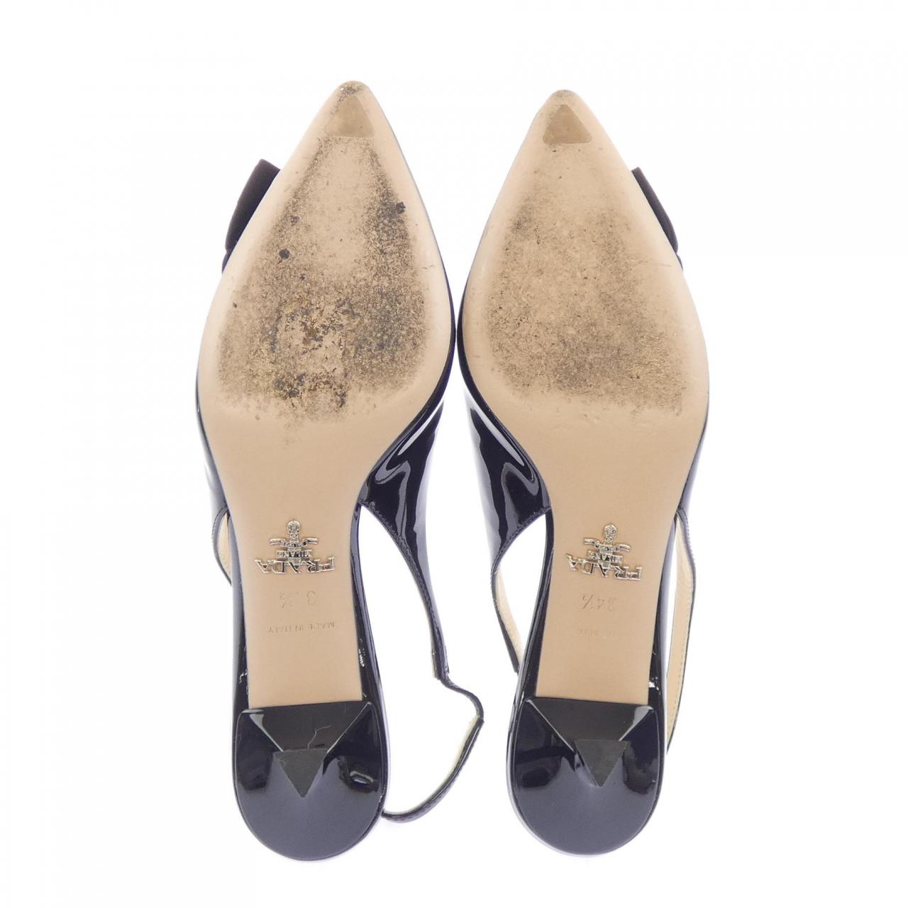 プラダ PRADA トライアングルロゴ スリングバック 1I174N パンプス