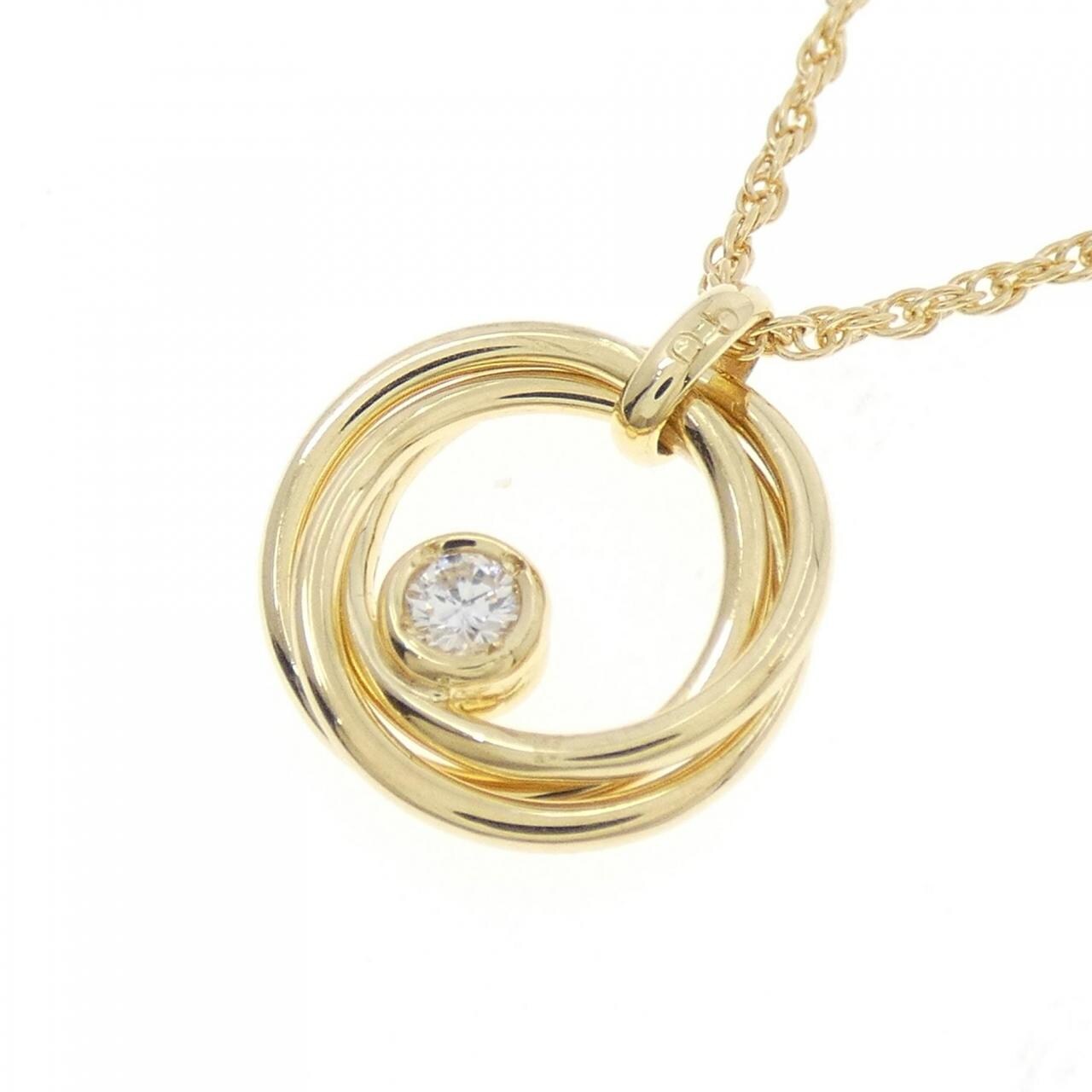 K18YG ダイヤモンド ネックレス 0.05CT