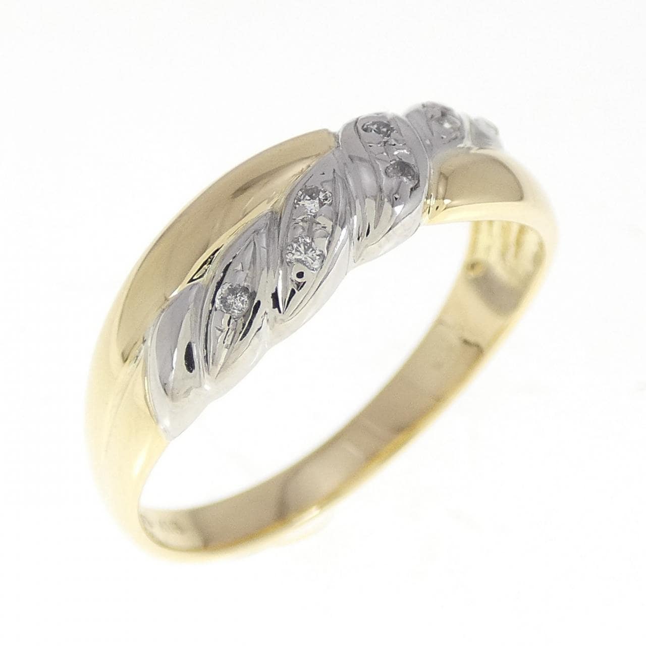 K18YG/PT900 ダイヤモンド リング 0.05CT