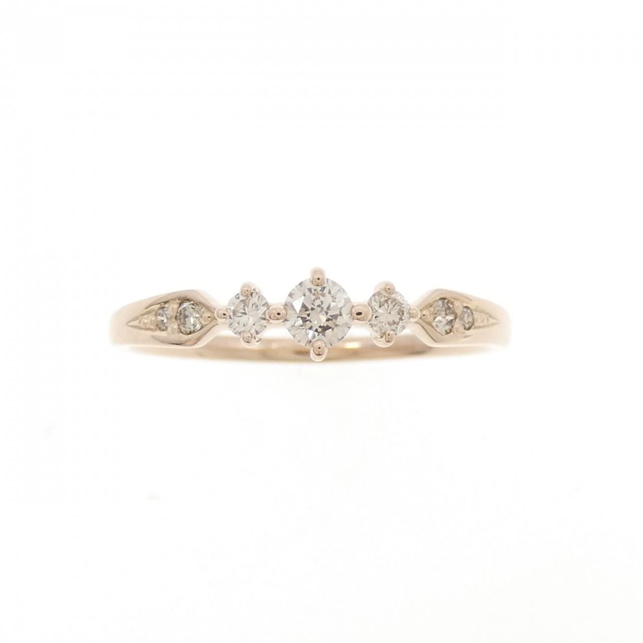 K18PG ダイヤモンド リング 0.15CT