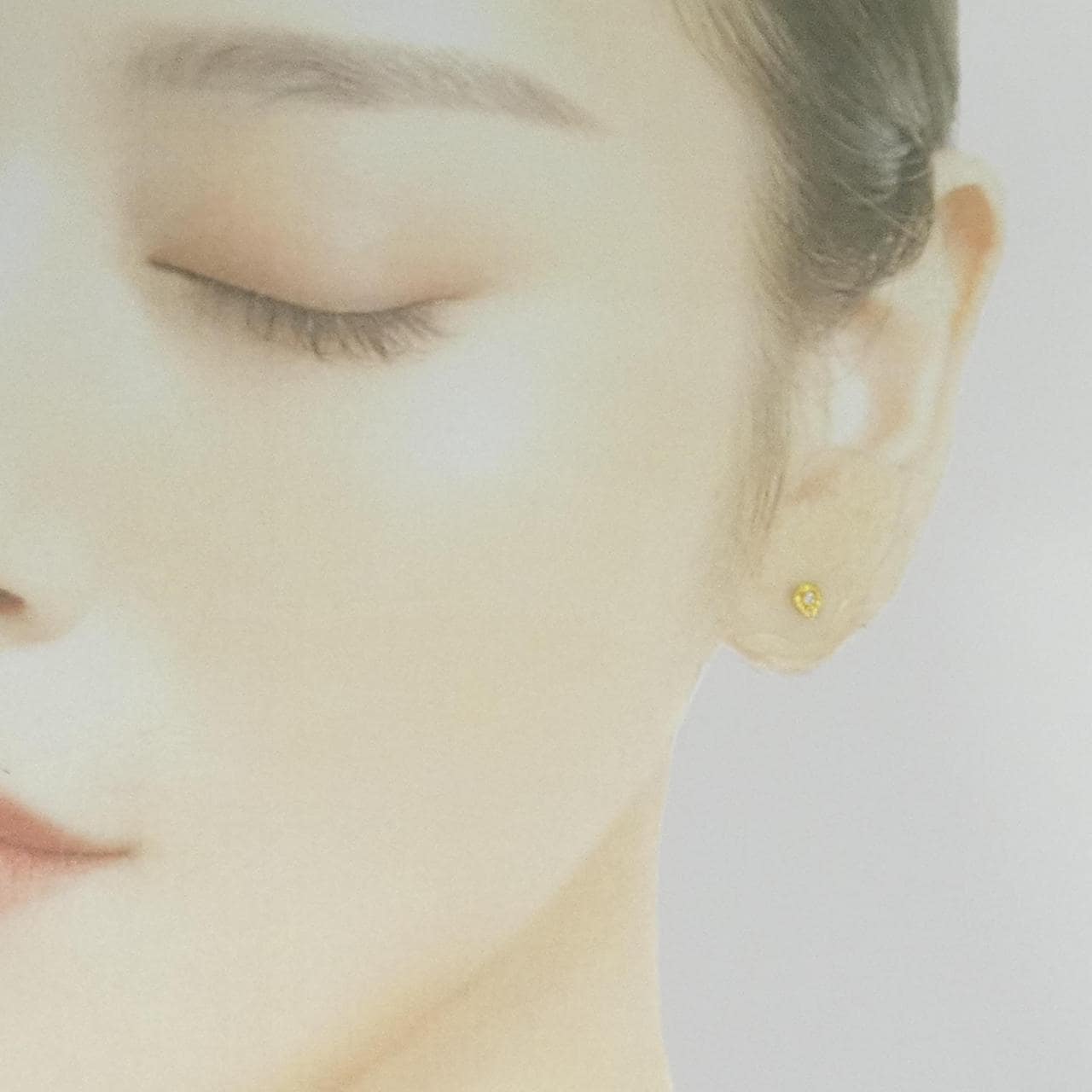 K18YG Diamond earrings