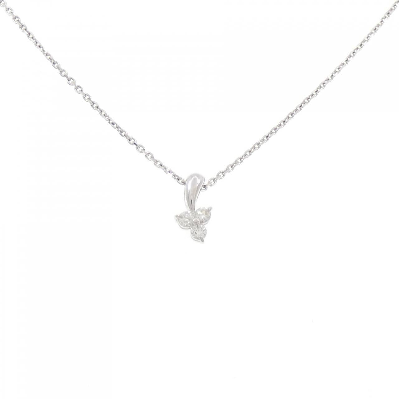 K10WG ダイヤモンド ネックレス 0.13CT
