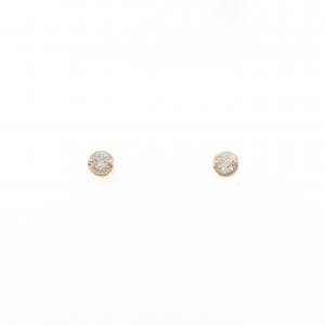 K10PG ダイヤモンド ピアス 0.10CT