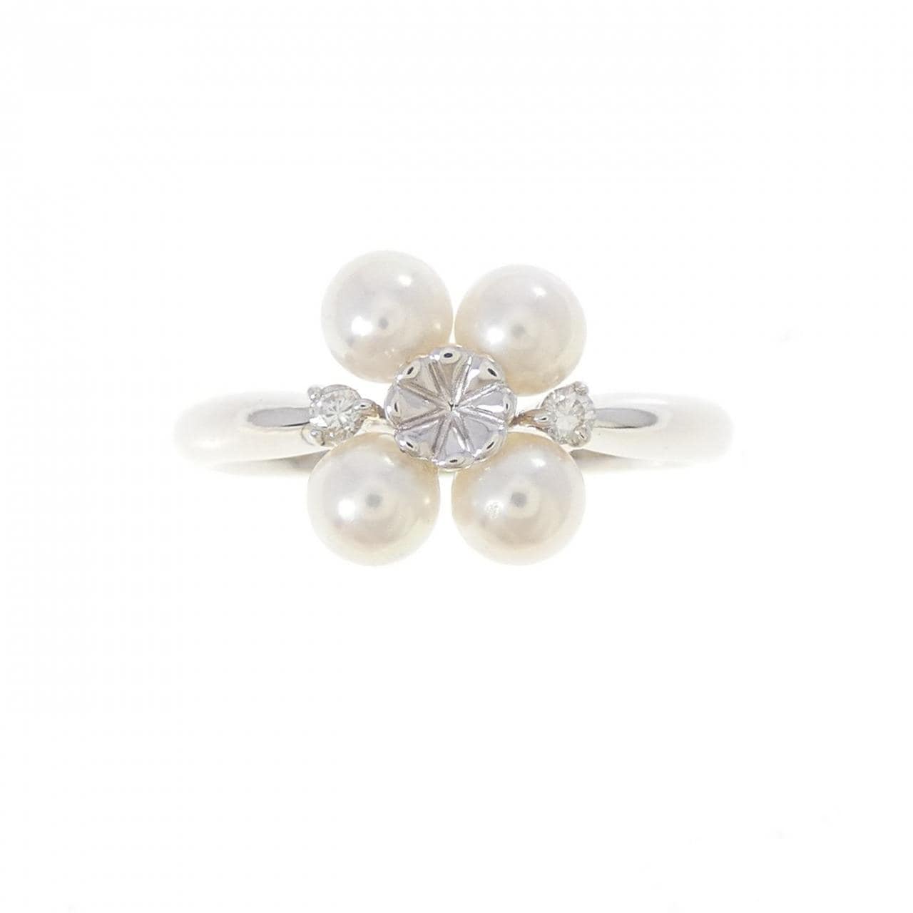 K18WG アコヤパール リング