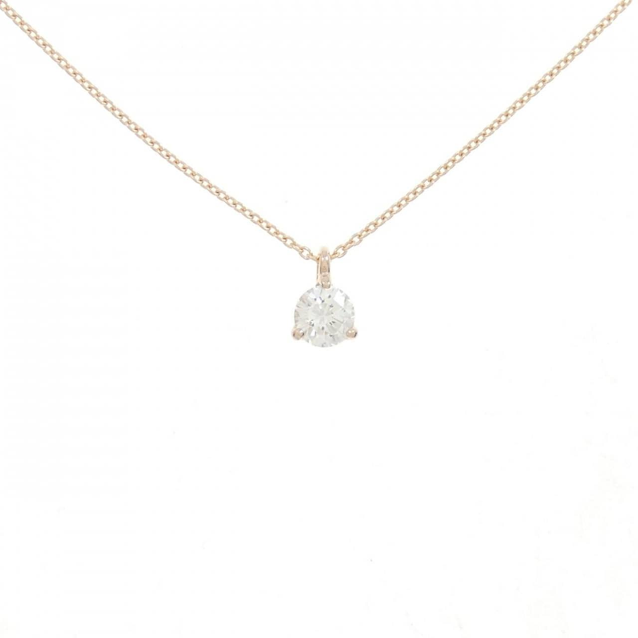 [Remake] K18PG Diamond Necklace 0.308CT G SI1 VG