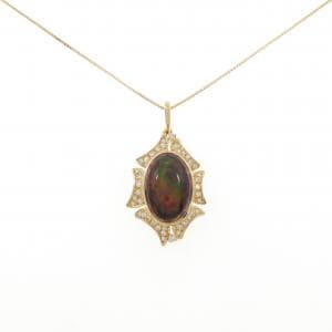 K18YG アイアンオパール ネックレス 6.76CT