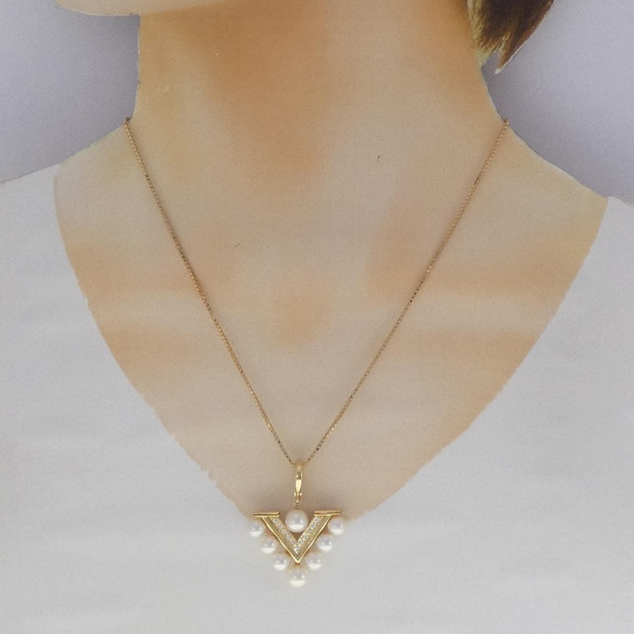 K18YG アコヤパール ネックレス