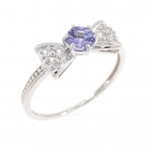 K10WG リボン タンザナイト リング