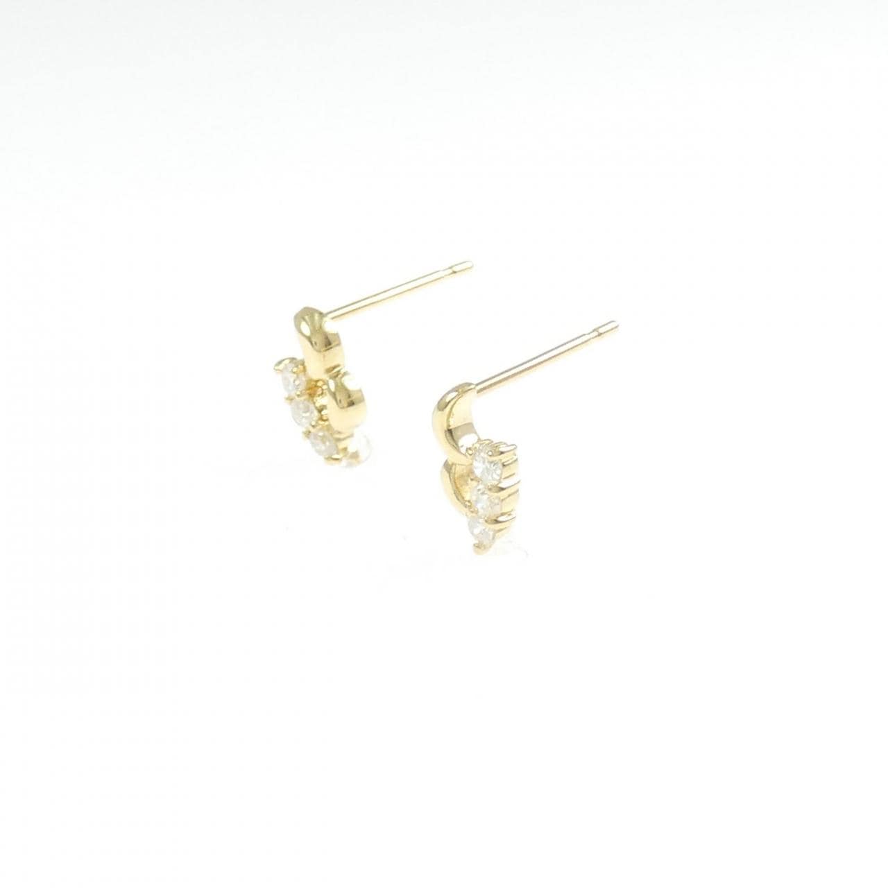 K18YG ダイヤモンド ピアス 0.14CT