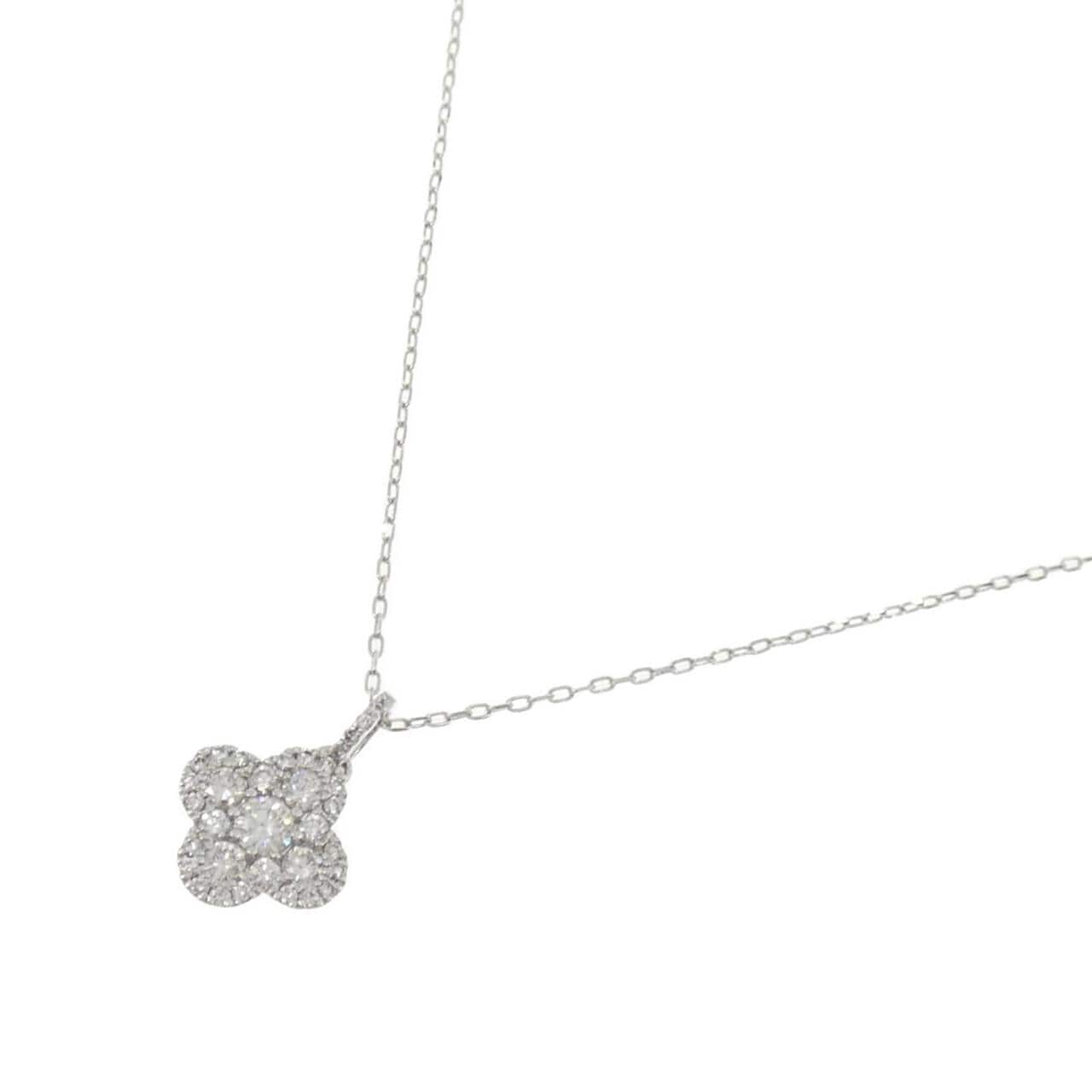K18WG ダイヤモンド ネックレス 0.127CT