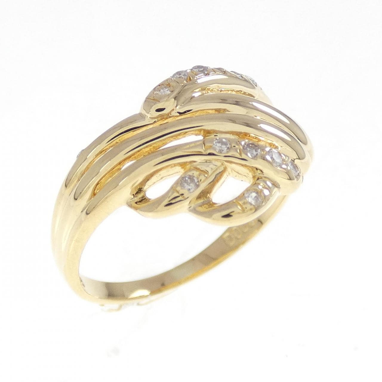 K18YG ダイヤモンド リング 0.08CT