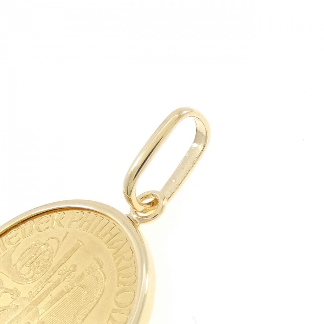 K18YG(枠) コイン ペンダント