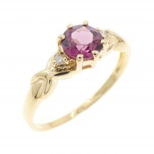 K18YG ガーネット リング 0.50CT