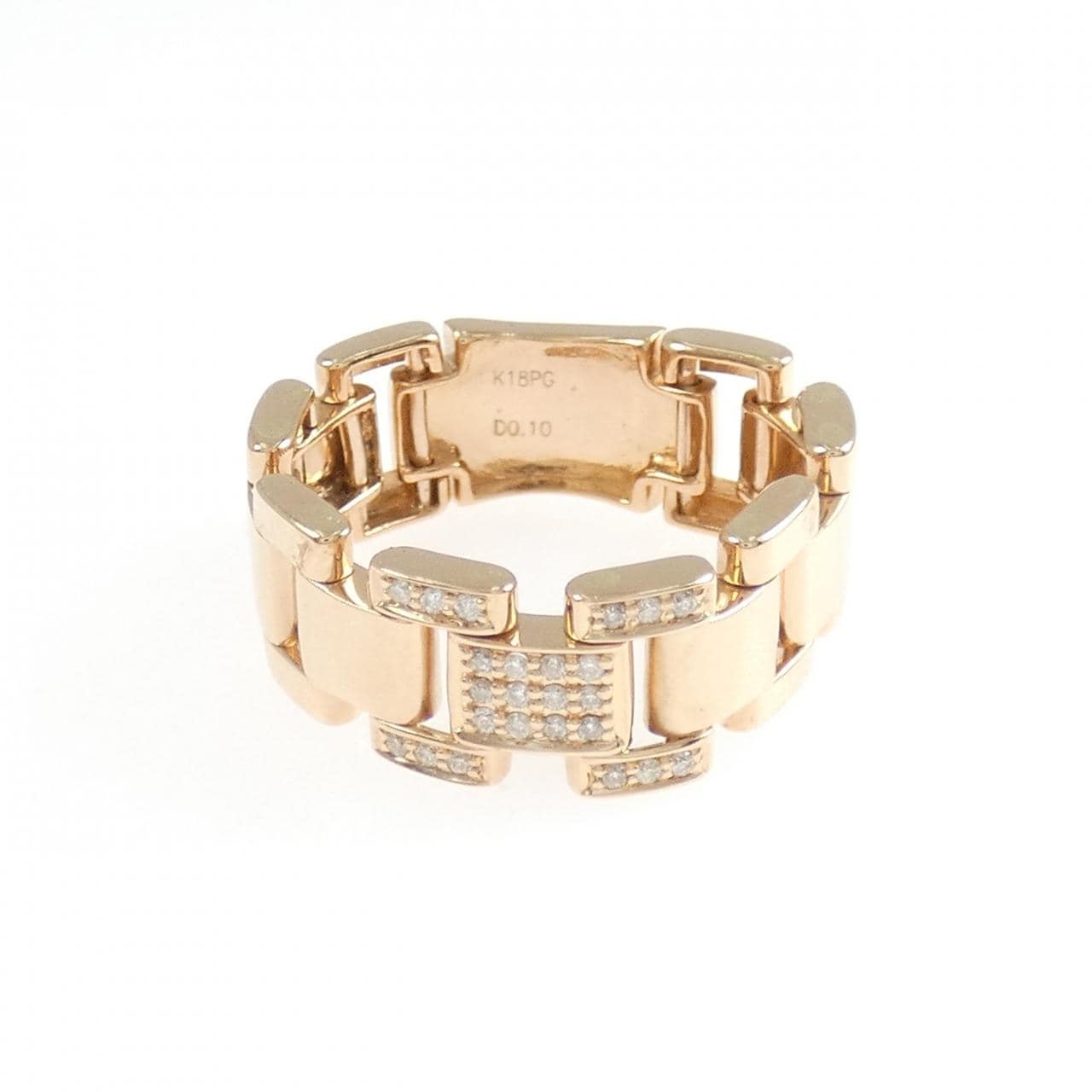 K18PG ダイヤモンド リング 0.10CT