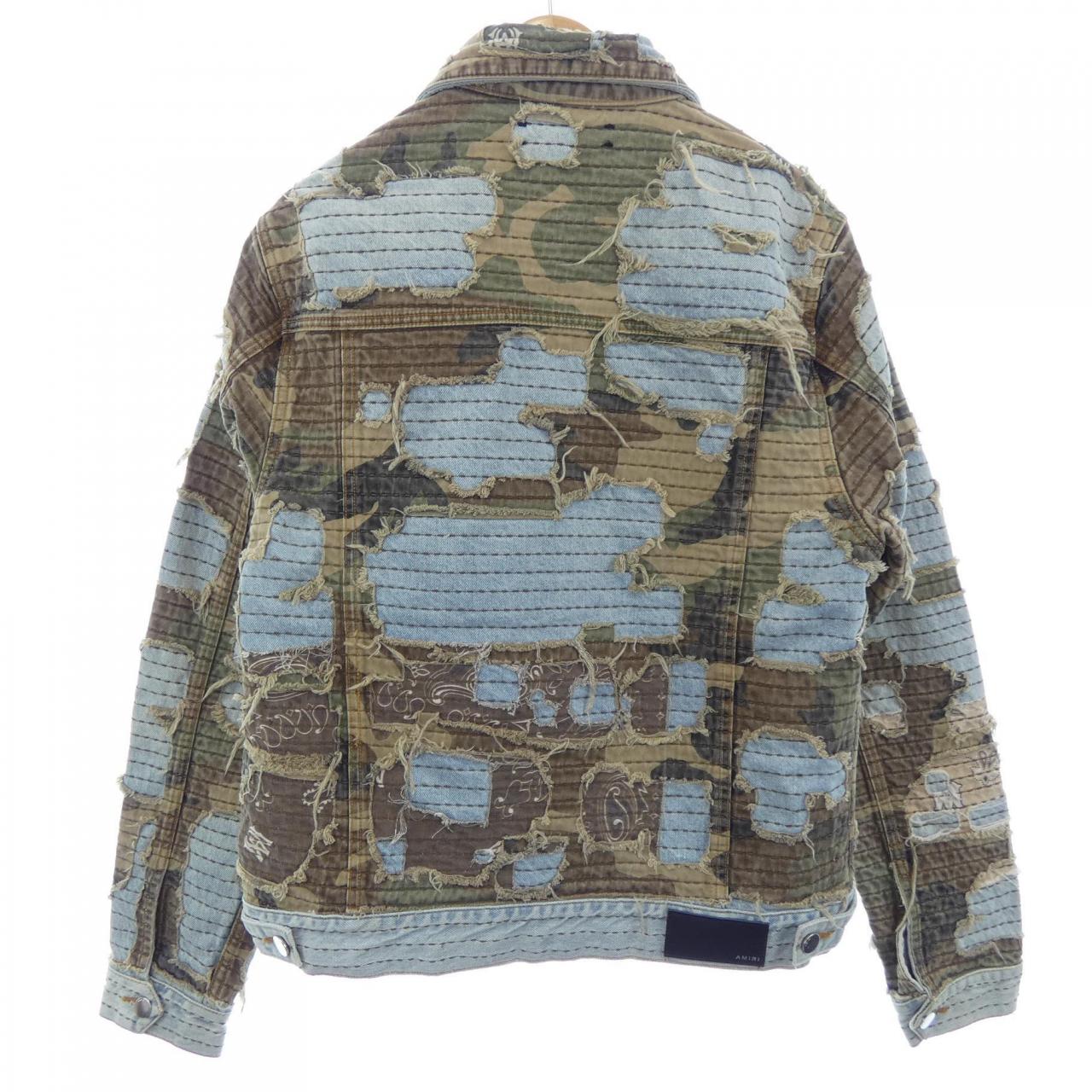 アミリ AMIRI CamoBoroRepairTruckerJack デニムジャケット