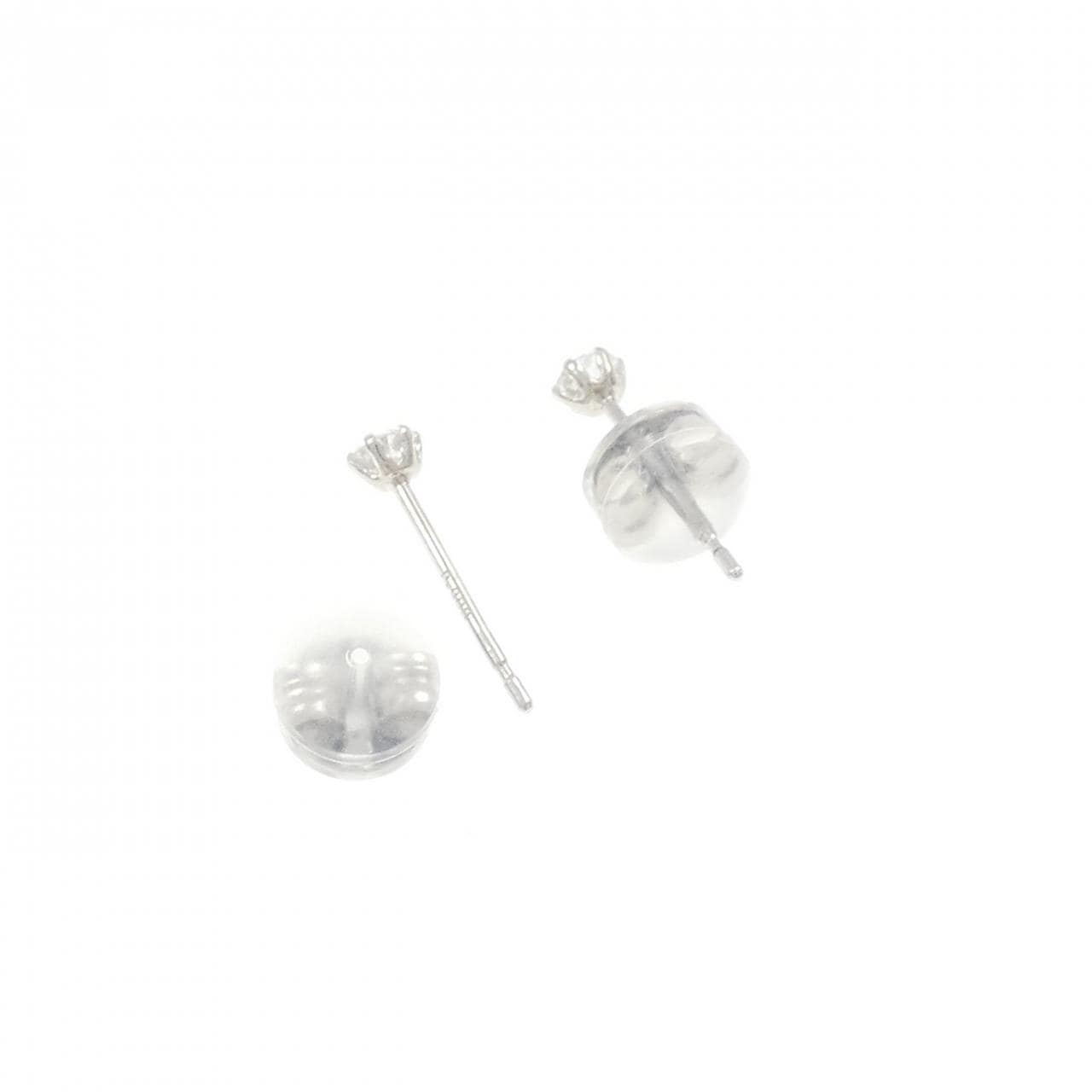 PT900 ソリティア ダイヤモンド ピアス 0.15CT