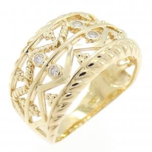 K18YG ダイヤモンド リング 0.10CT