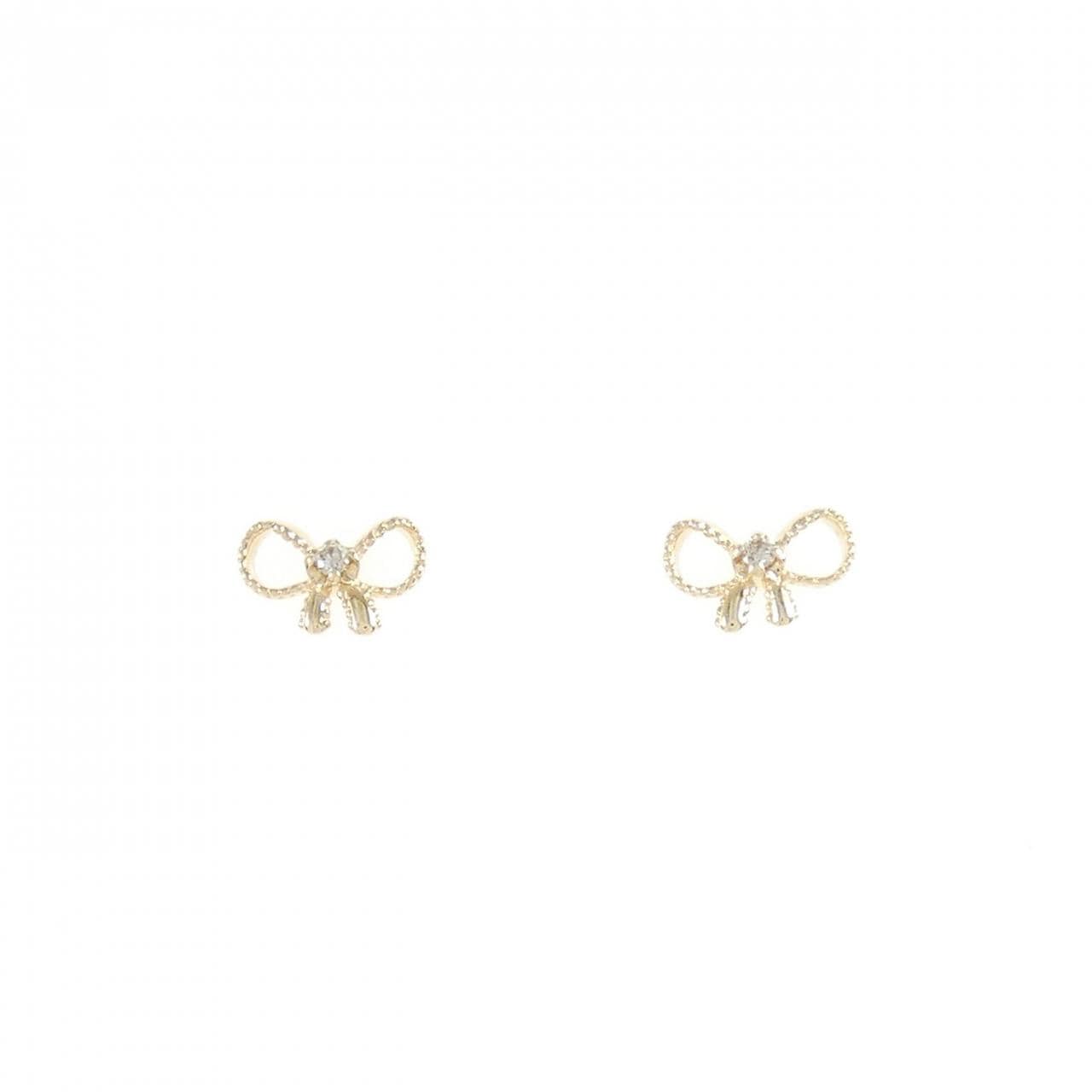NOJESS ribbon Diamond earrings