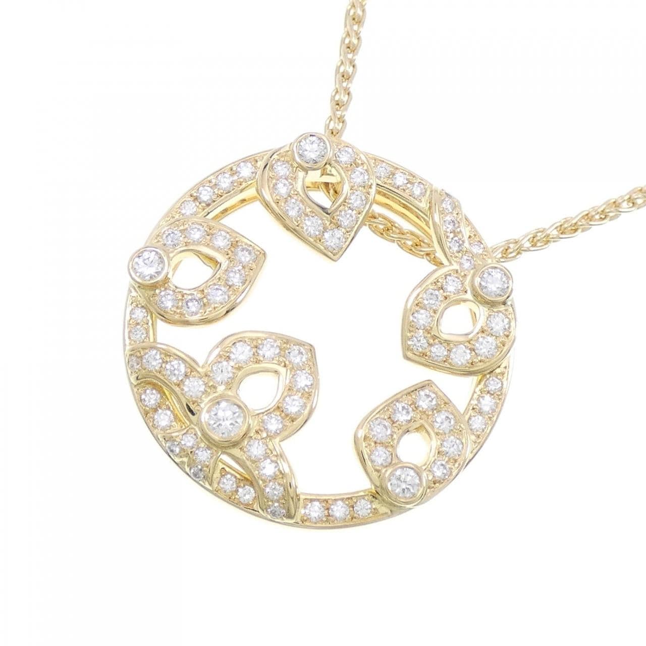 K18YG/750YG Diamond necklace 0.79CT