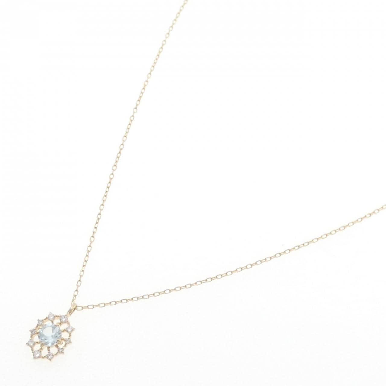 K10YG ブルートパーズ ネックレス